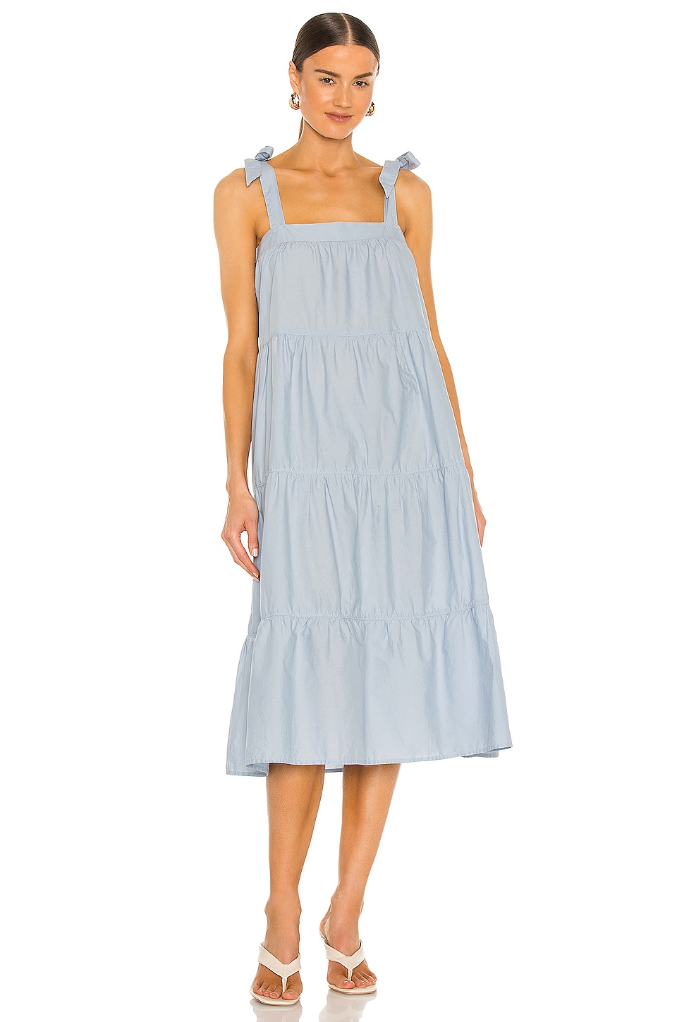 Nation LTD Amelia Tie Dress in Glass Slipper | REVOLVE