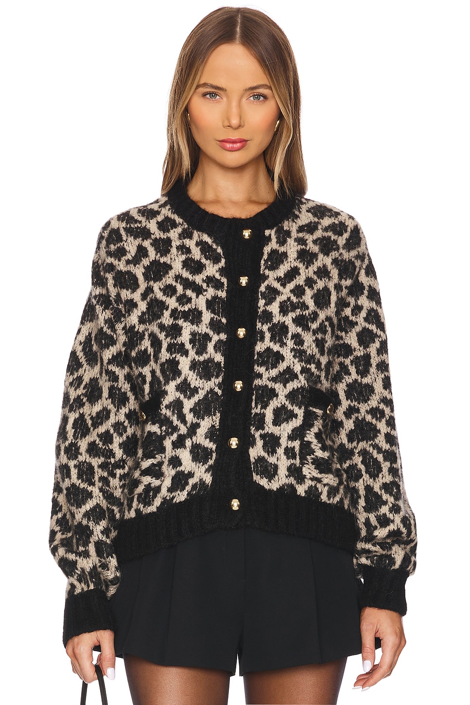 トップス Cloveru TIGER SHAGGY JACQUARD CARDIGAN TOWNCRAFT® with Cloveru® 60s SHAGGY JAQUARD CARDIGAN