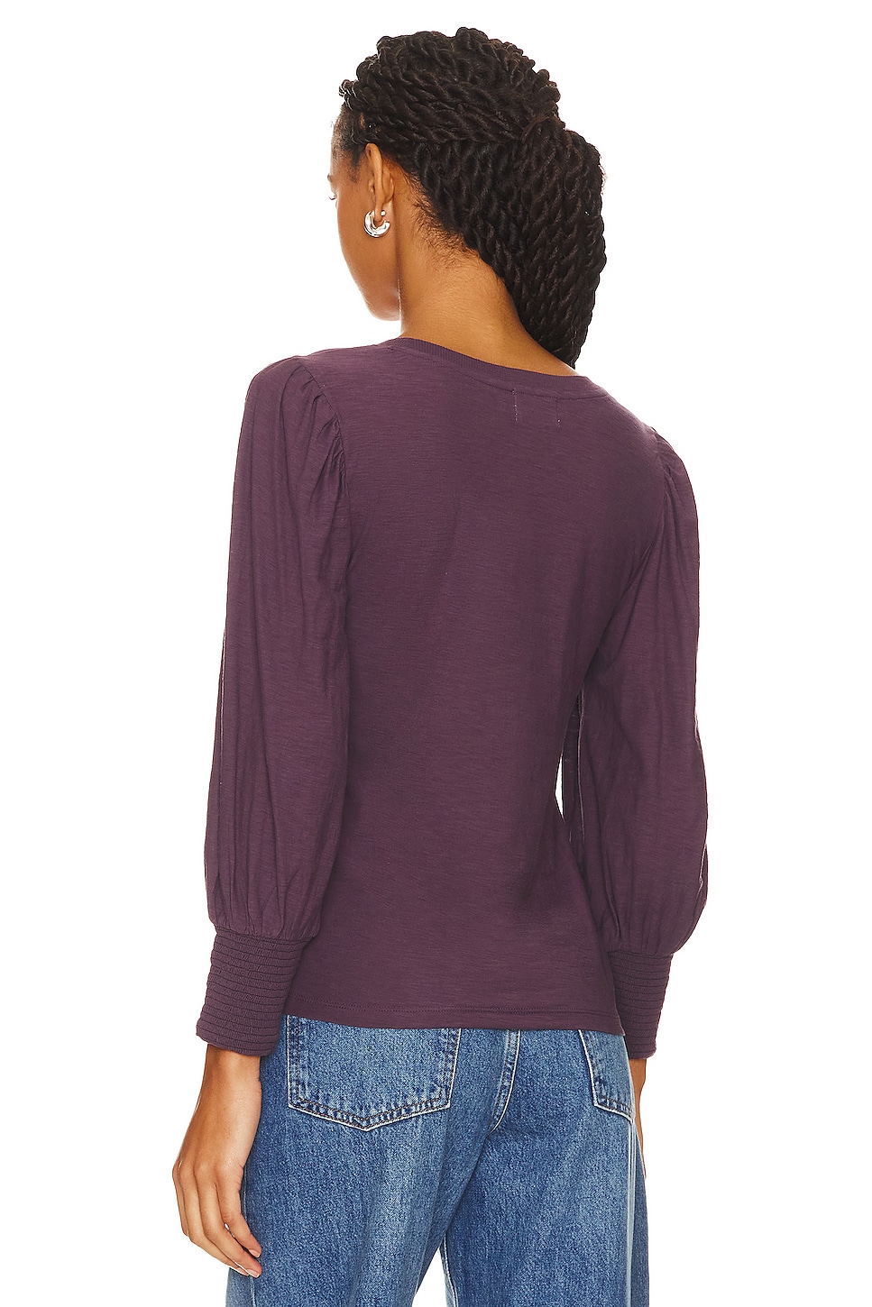 Nation LTD Loren Smocked Peasant Tee thumbnail