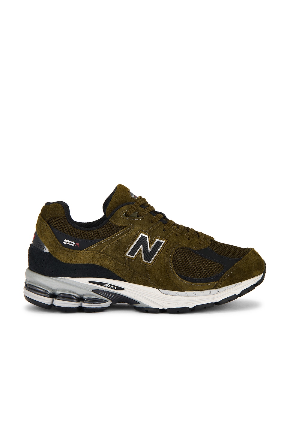 New Balance 2002r Sneaker in Woodland & Black Cement | REVOLVE