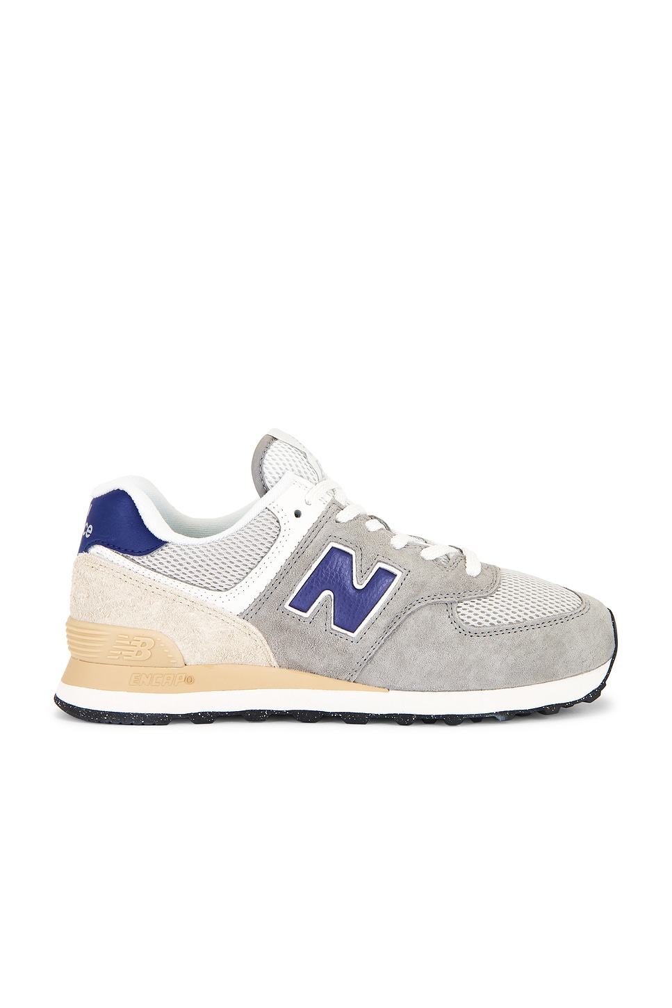 New Balance 574 Sneaker in Slate Grey & Rain Cloud | REVOLVE