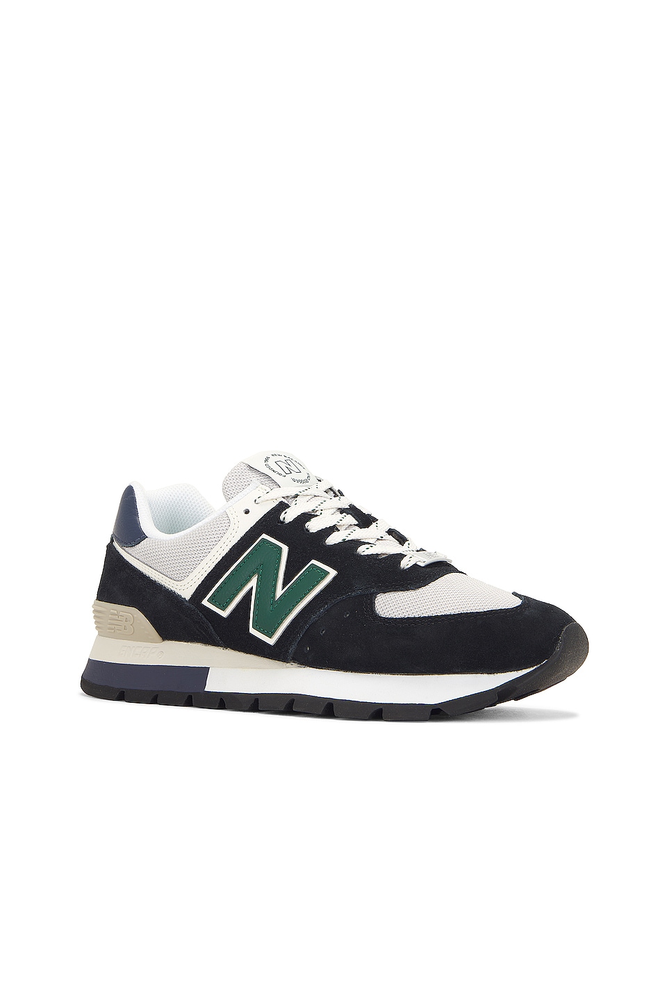 New Balance 574 Rugged in Black & Green