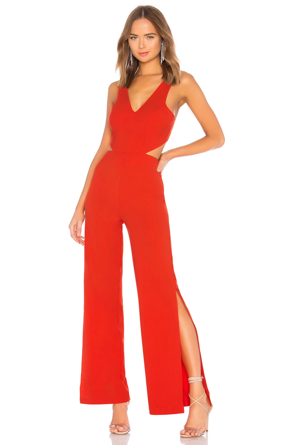 NBD x NAVEN Tiffany Jumpsuit in Neon Red | REVOLVE