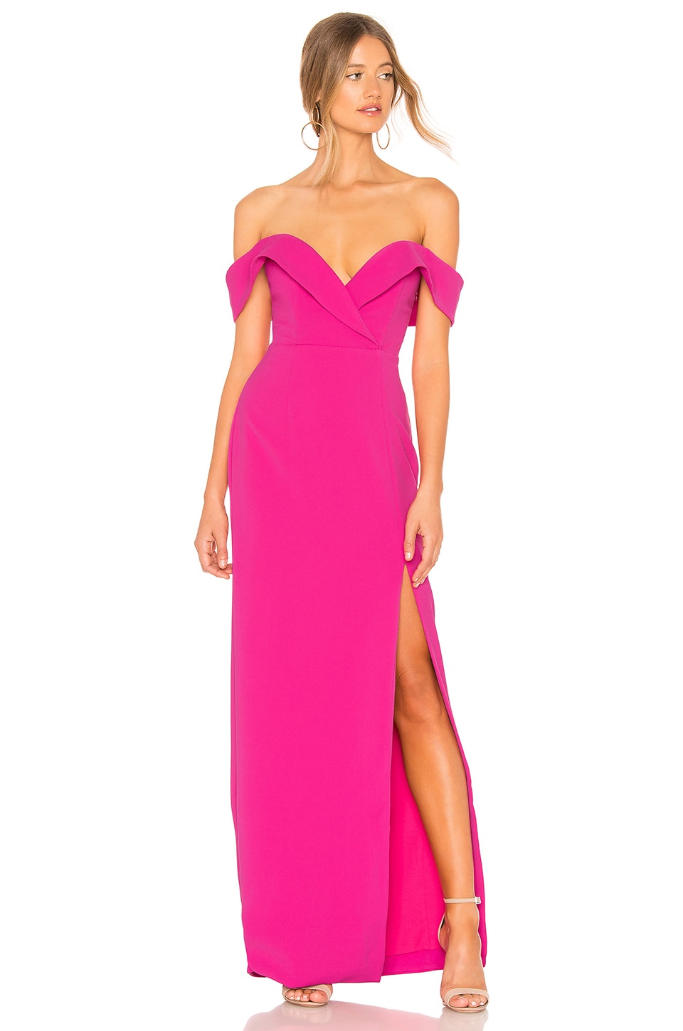 revolve pink gown