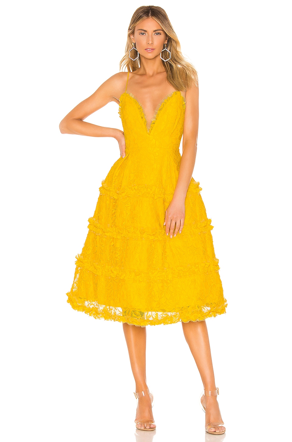 revolve yellow gown