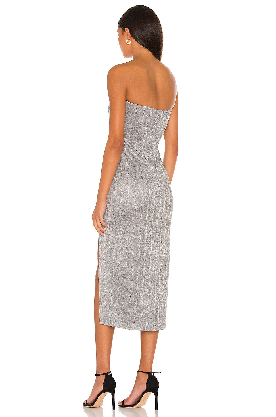 NBD Joli Strapless Midi Dress