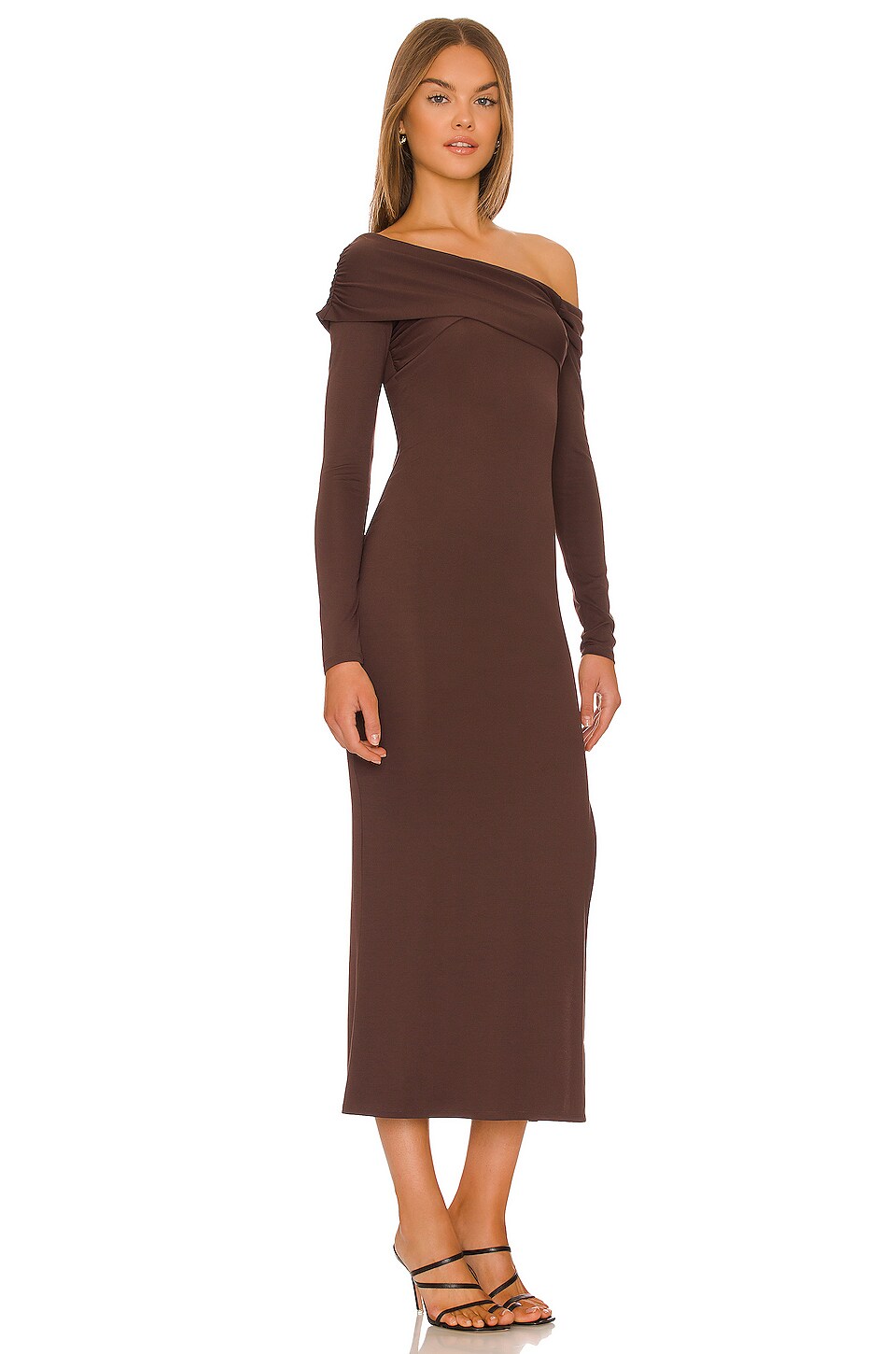 NBD Jameela Dress in Cocoa Brown