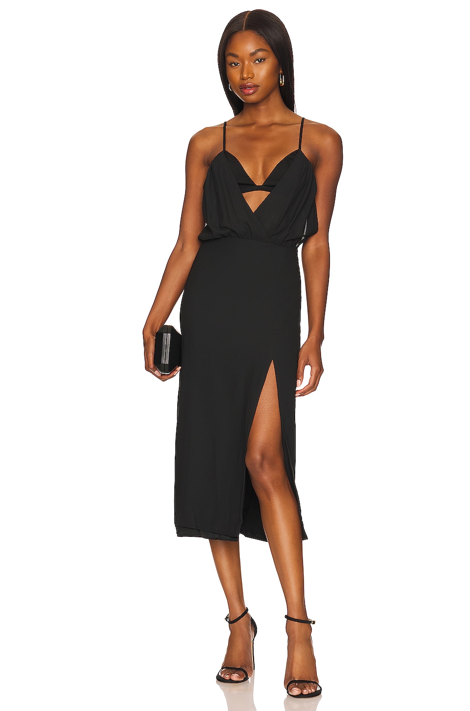 NBD Mercedes Midi Dress in Black | REVOLVE