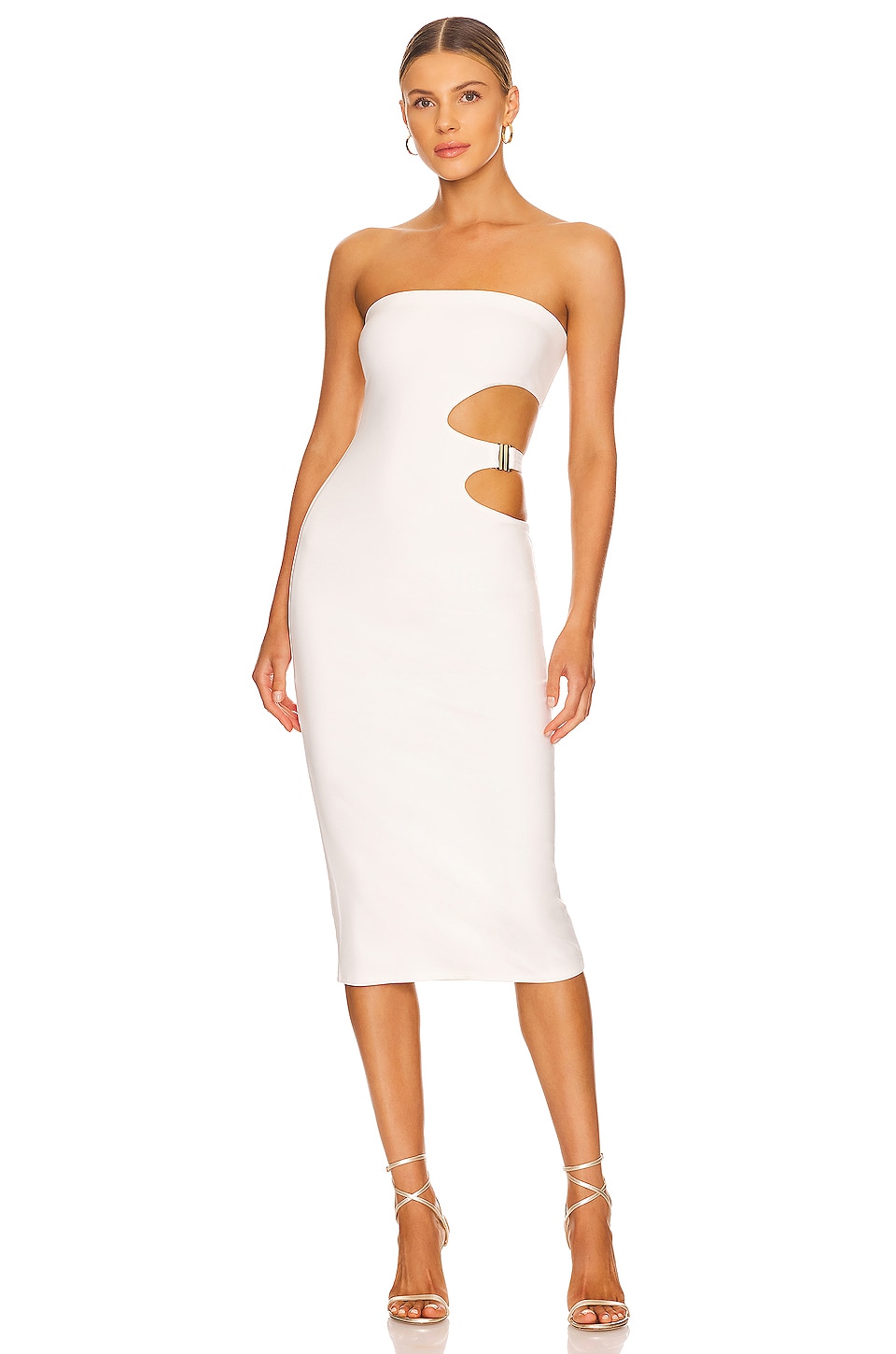 NBD Giovanna Midi Dress in White | REVOLVE