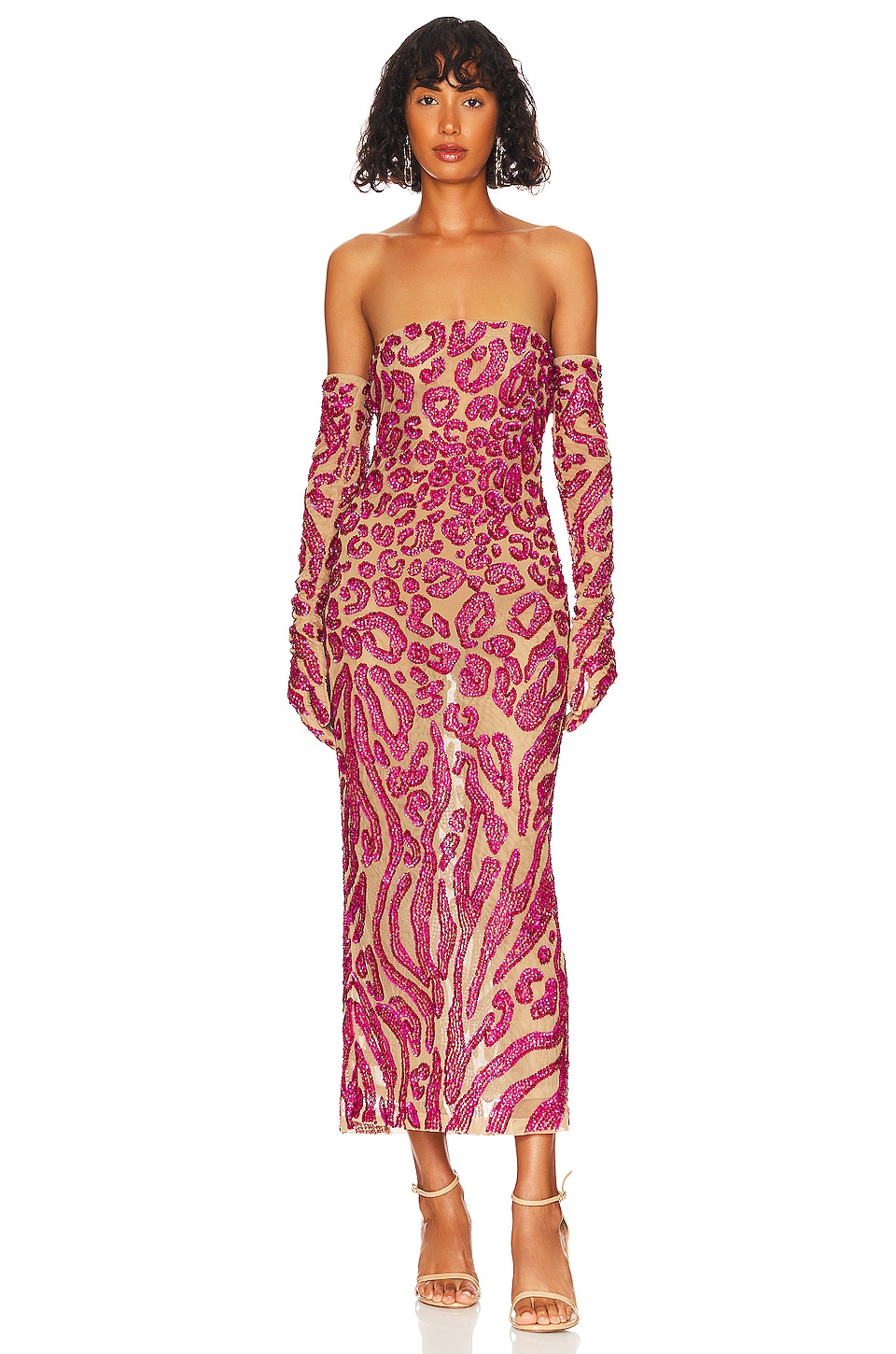 NBD Alayah Midi Dress in Hot Pink | REVOLVE