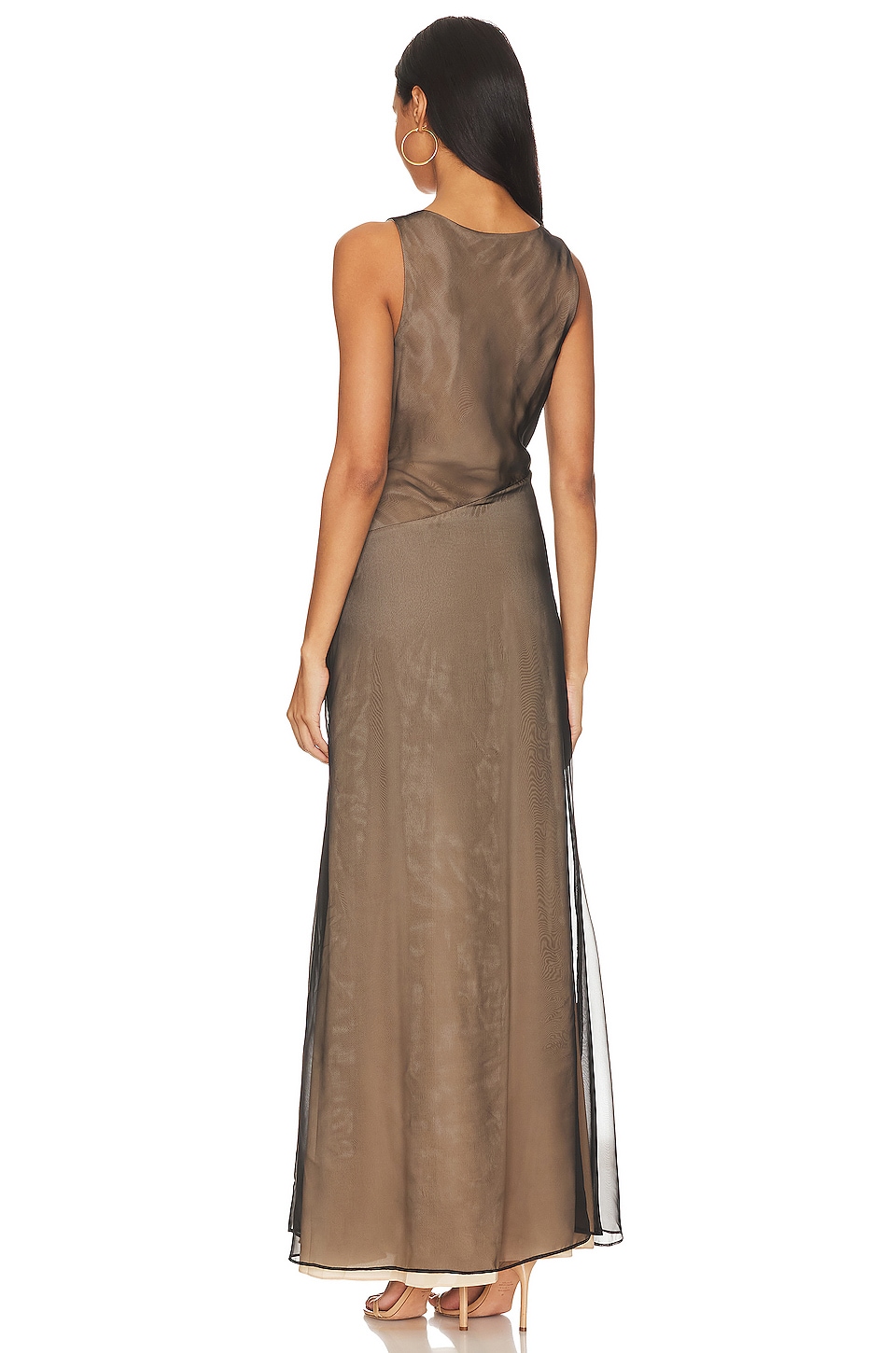 NBD Calla Gown in Black & Nude | REVOLVE