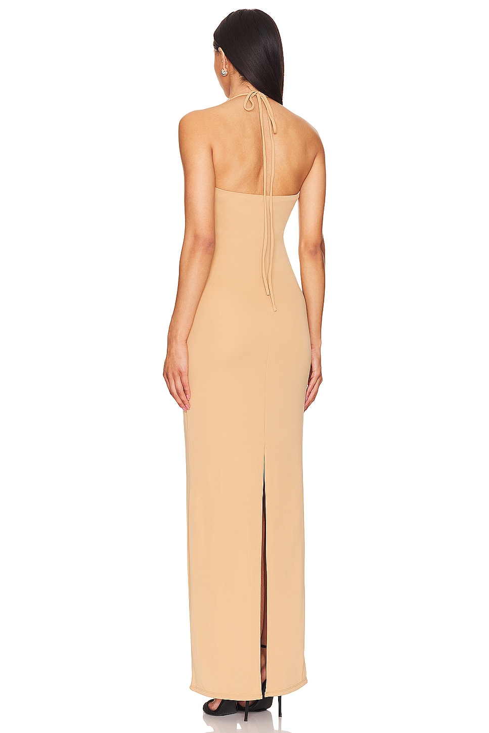 chinese dress ladies Embellished Fishtail Maxi Dress in Gold - 6