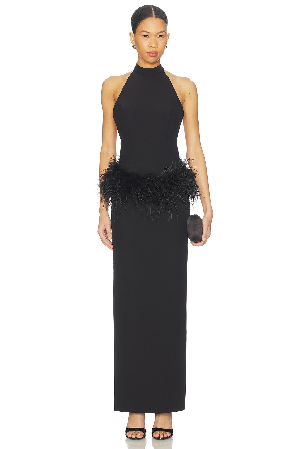 knee length dresses for ladies Love This Feeling Maxi Dress Black main image 0
