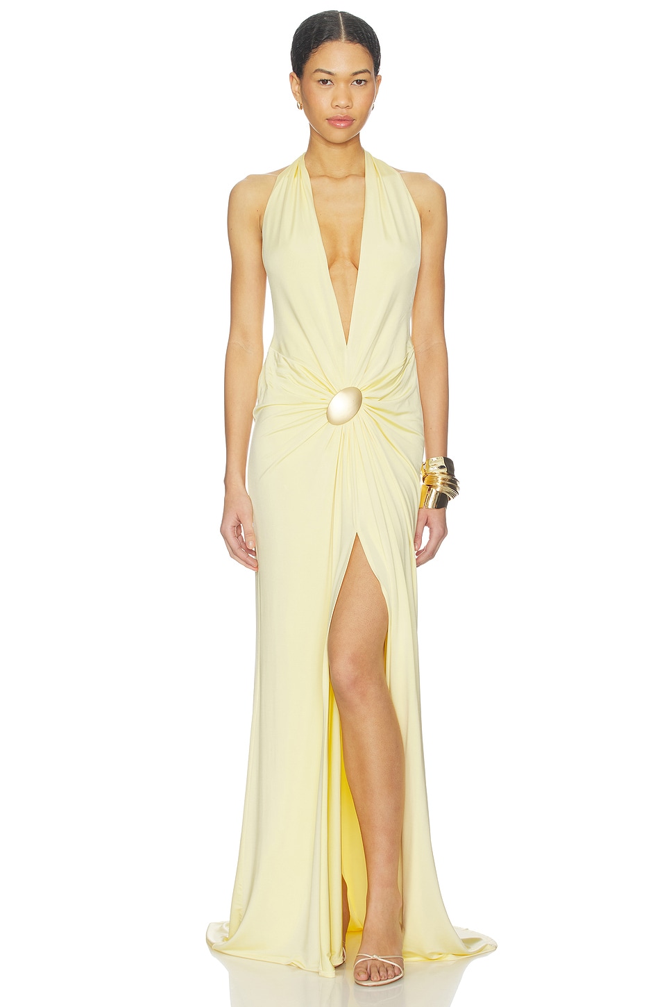 Juhi Gown in Butter Yellow View 1 of 3