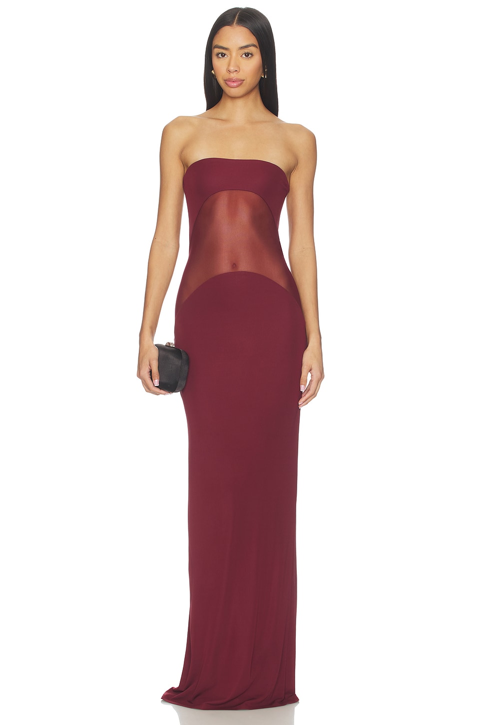 The Sadira Maxi Dress in Wine View 1 of 3