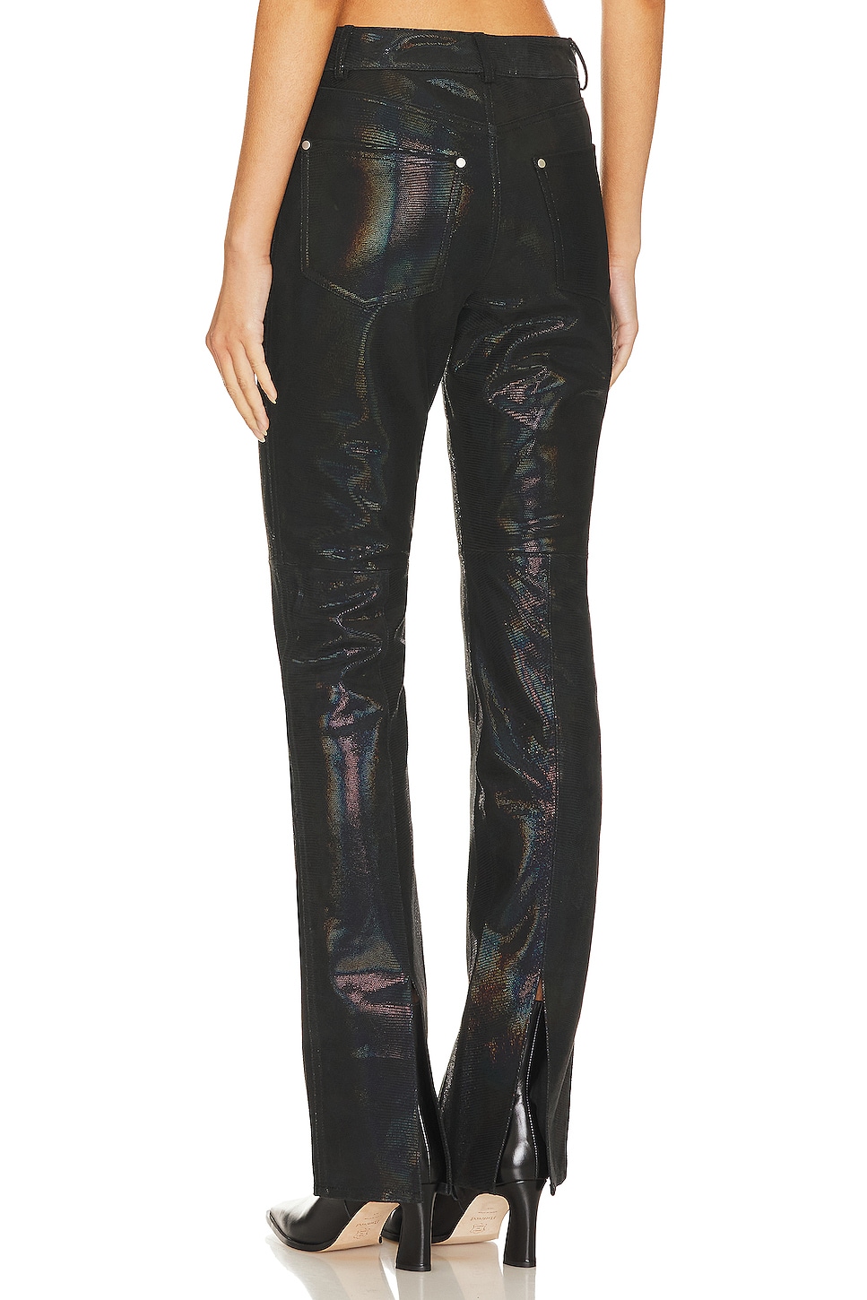Raquel Leather Pant - Thumbnail 3