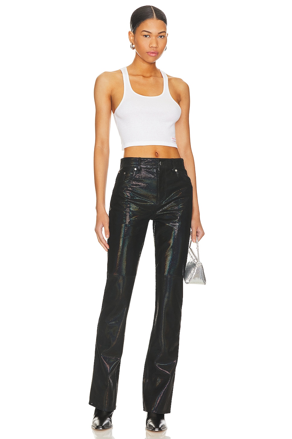 Raquel Leather Pant - Thumbnail 4