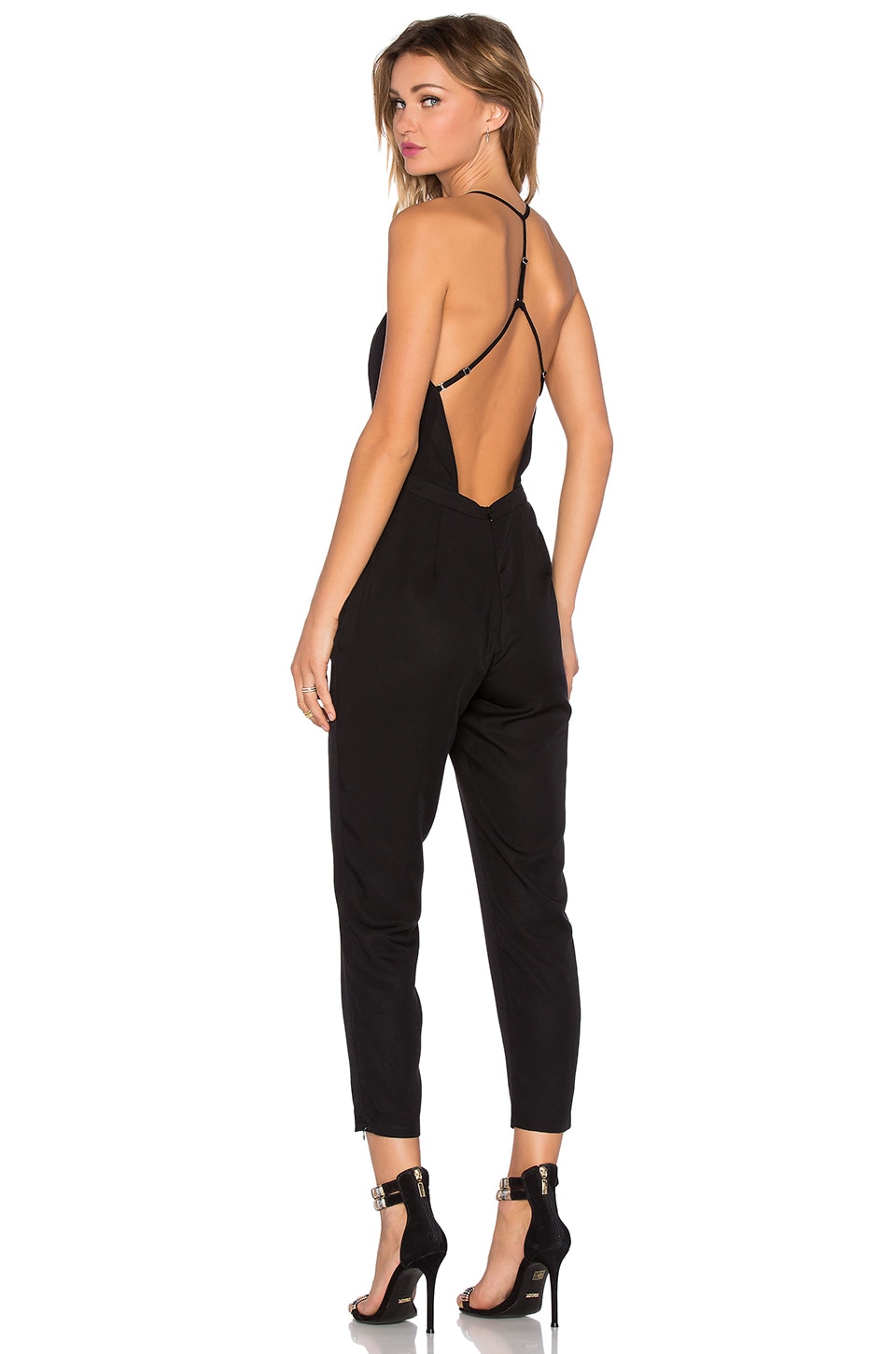 revolve black jumpsuit