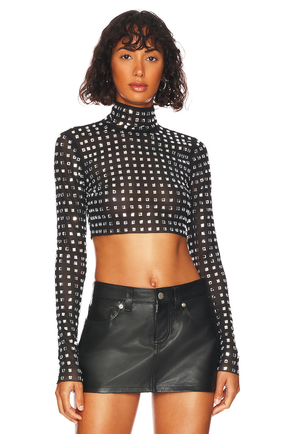 Image 1 of Zenni Top in Black & Silver
