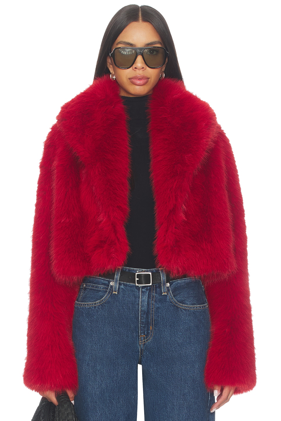 The Delaney Cropped Fur Jacket