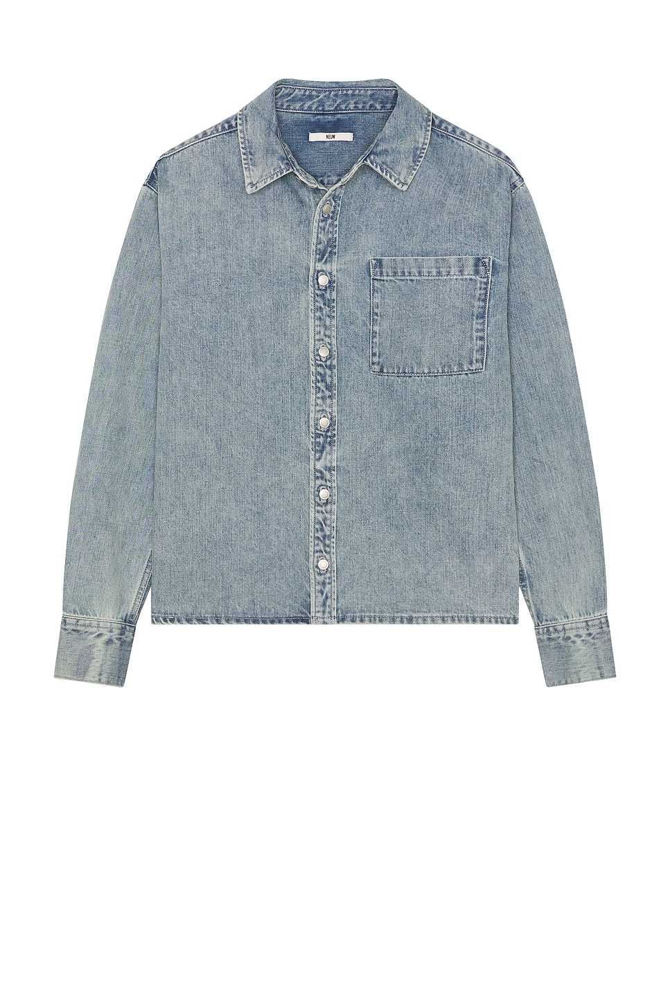 Regular Fit Denim Shirt - Thumbnail 1