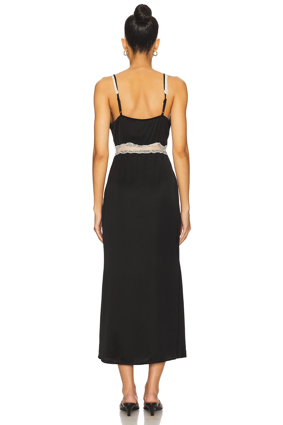 Never Fully Dressed Gianna Dress in Black & Cream | REVOLVE