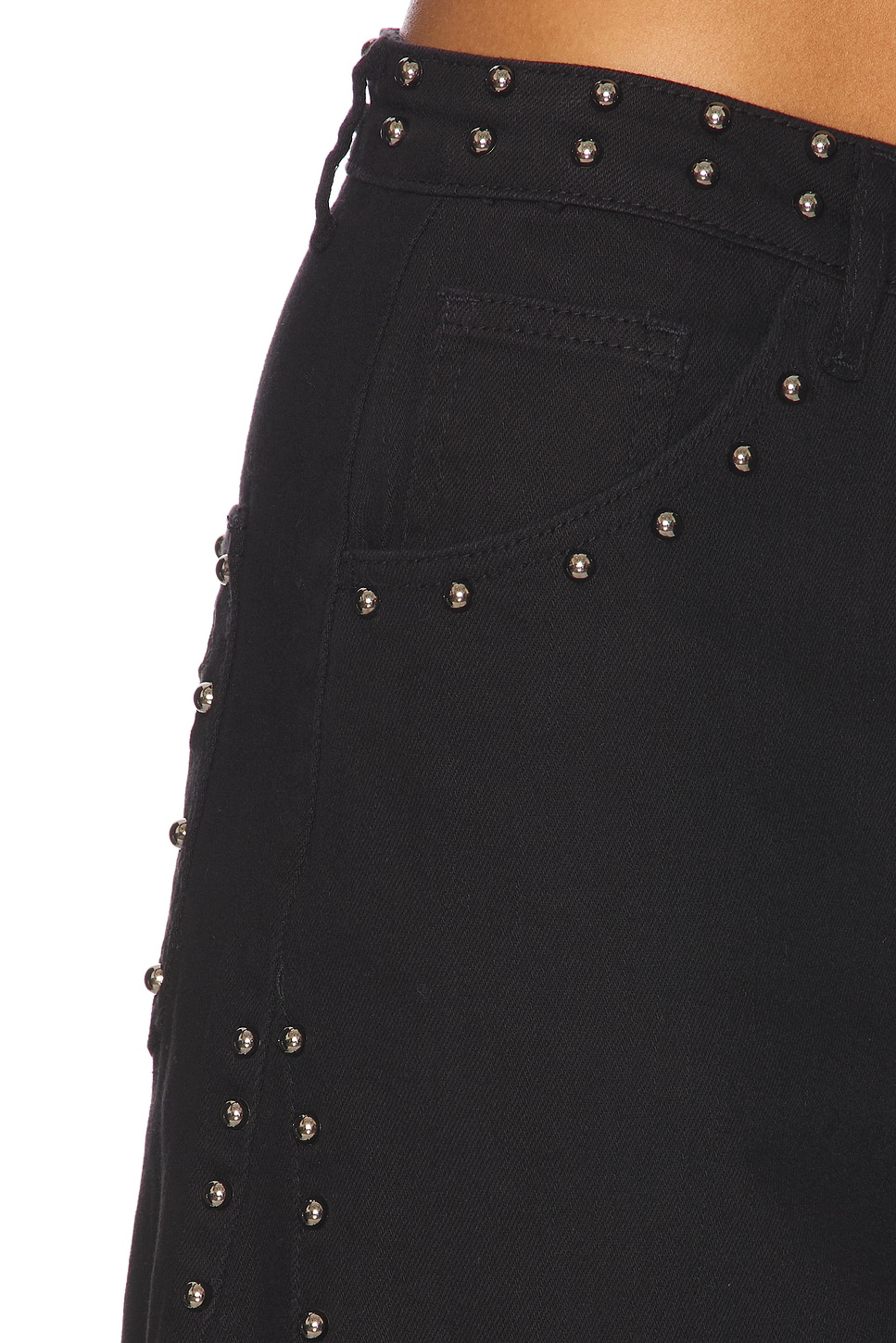 Studded Barrel Jeans