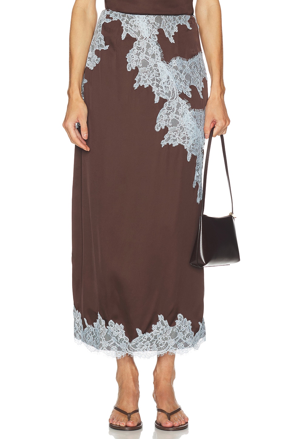 Never Fully Dressed Chocolate Melanie Skirt in Brown | REVOLVE