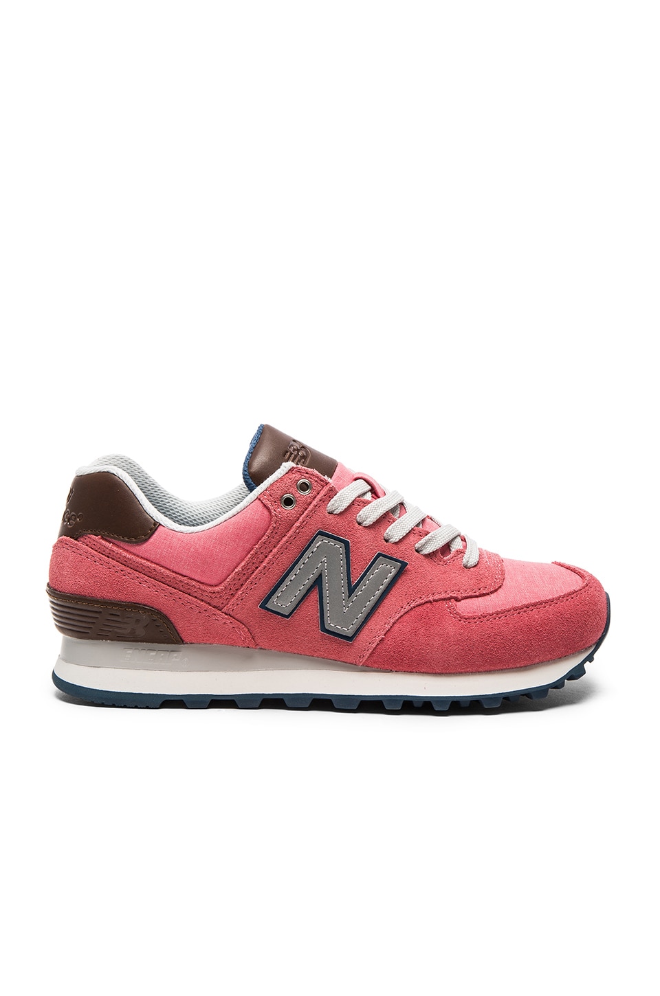 New Balance 574 Cruisin' Sneaker in Mineral Pink & Grey | REVOLVE