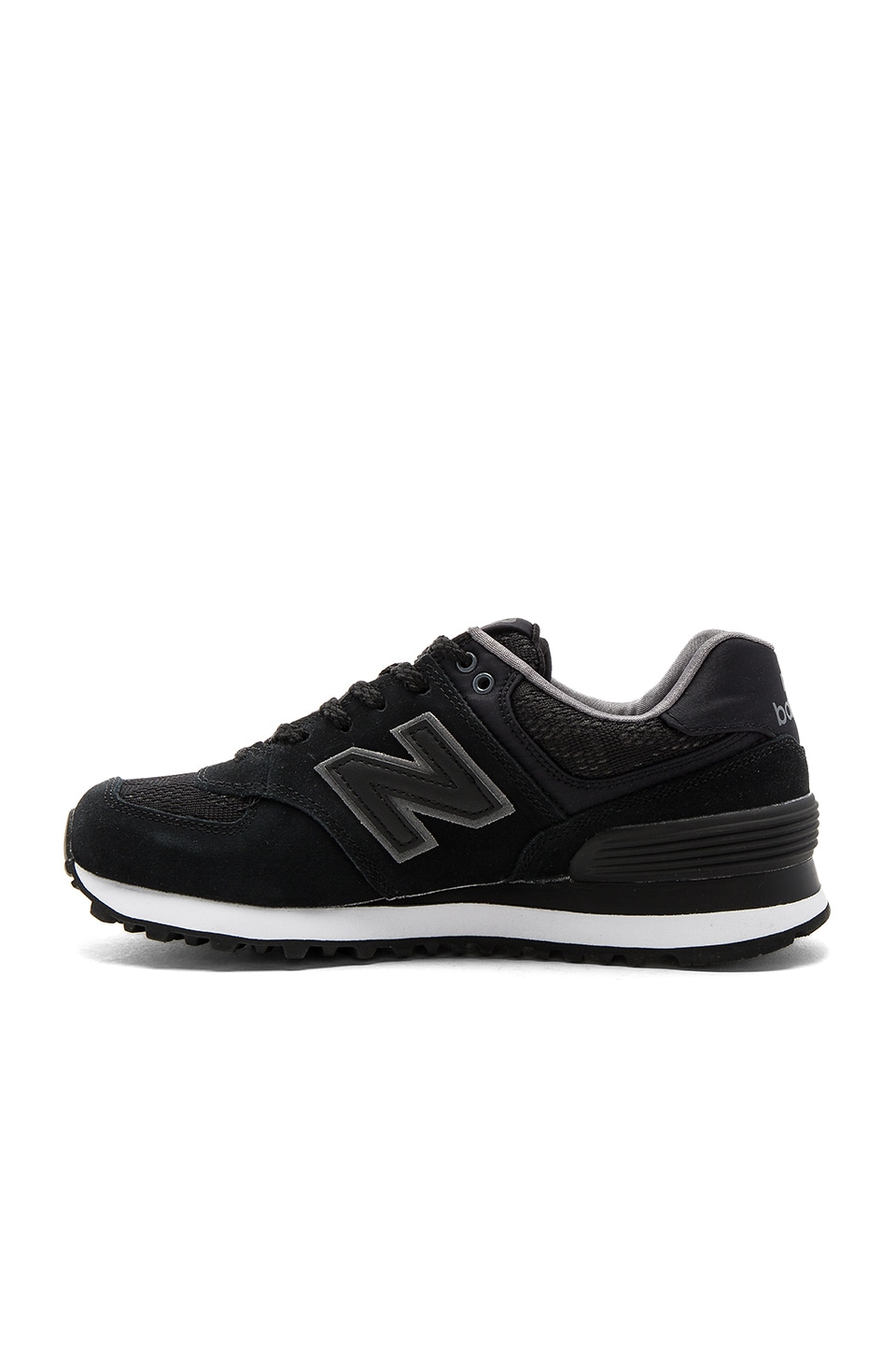 New Balance Nouveau Lace Sneaker in Black & Castlerock | REVOLVE