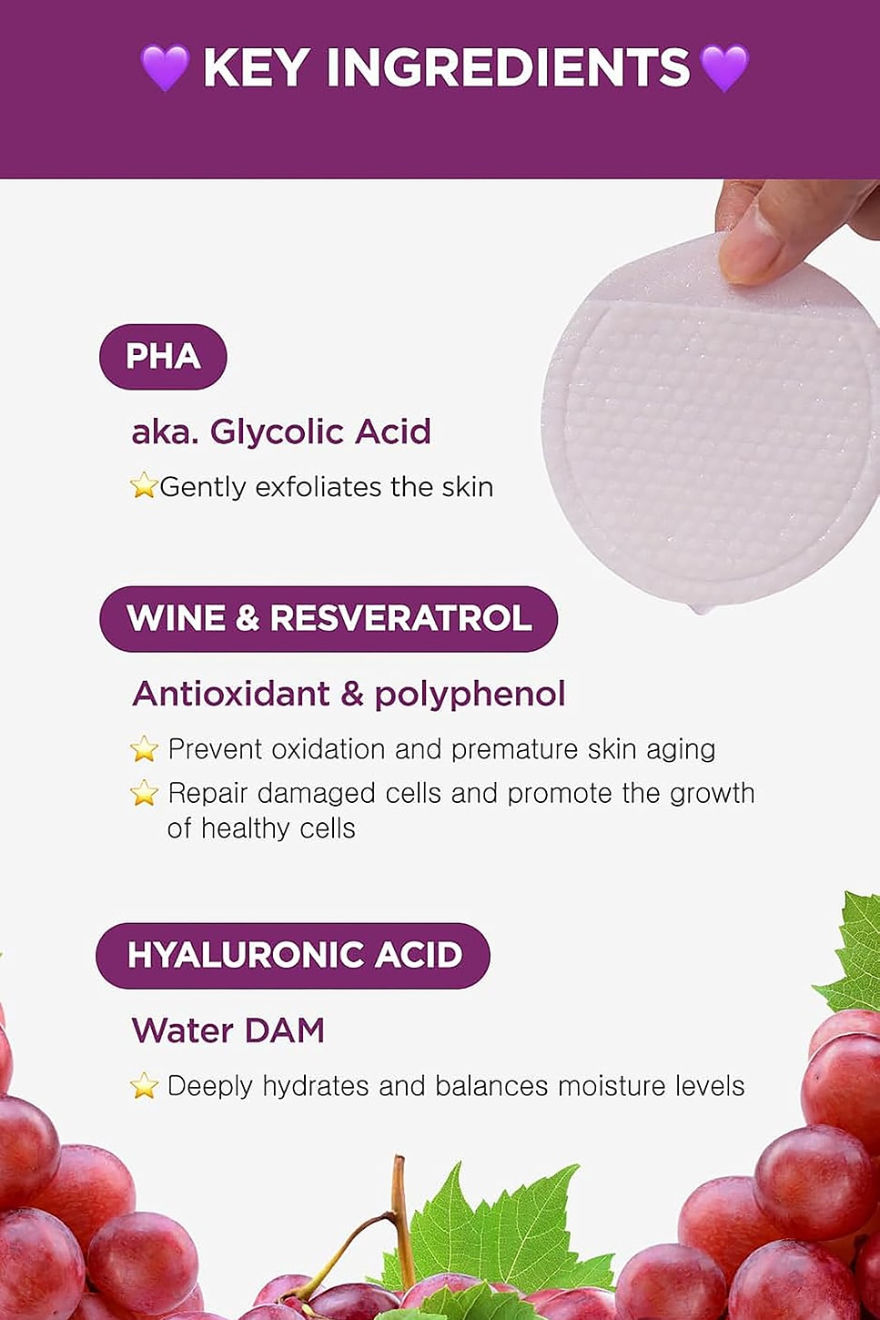 Wine Gauze Peeling Pads - thumbnail 3