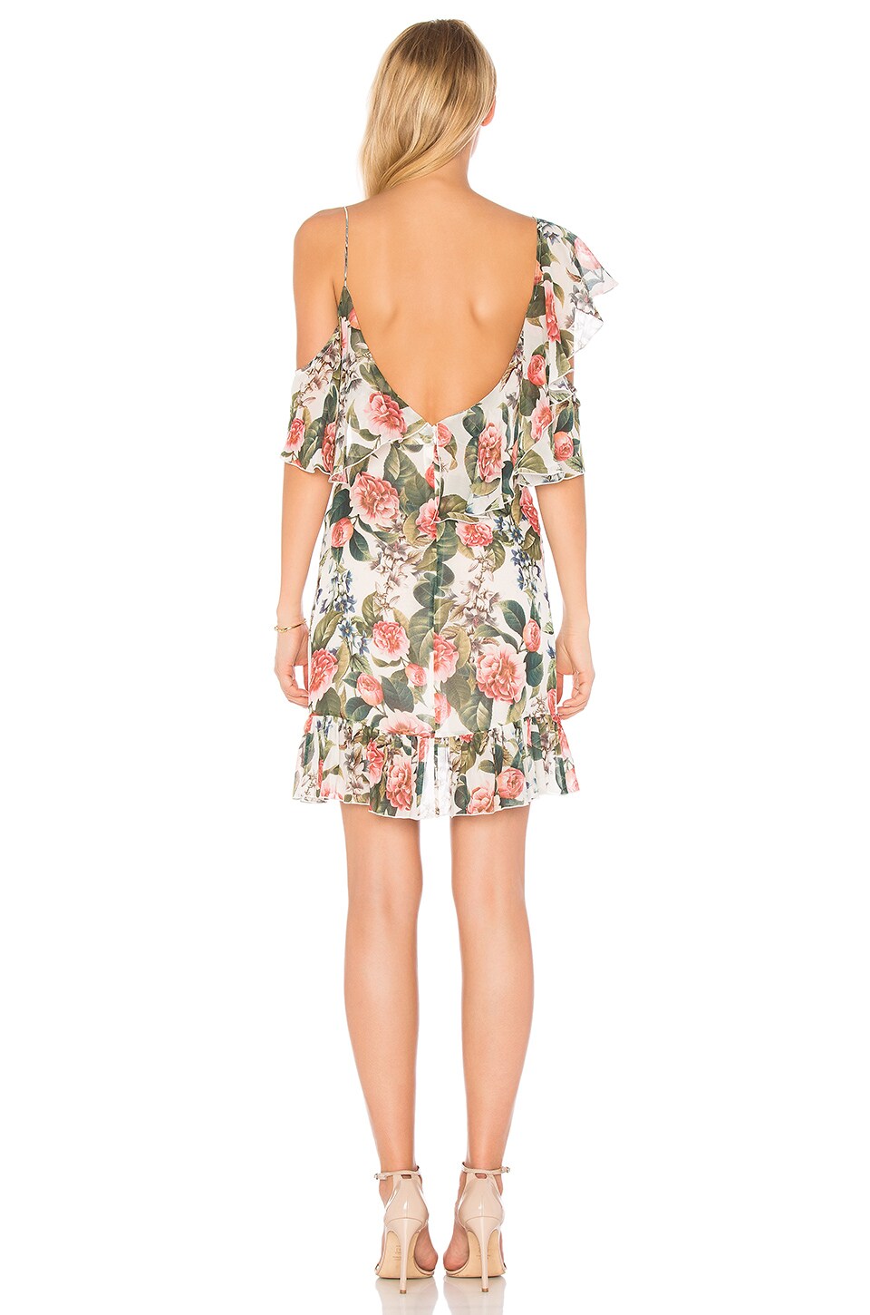 NICHOLAS Wrap Mini Dress in Belle Floral | REVOLVE