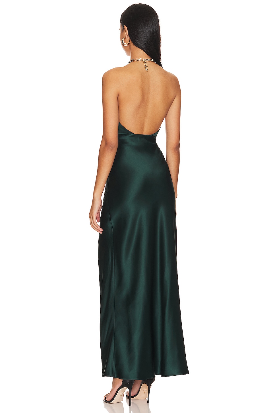 NICHOLAS Ambra Halter Neck Gown with Necklace thumbnail