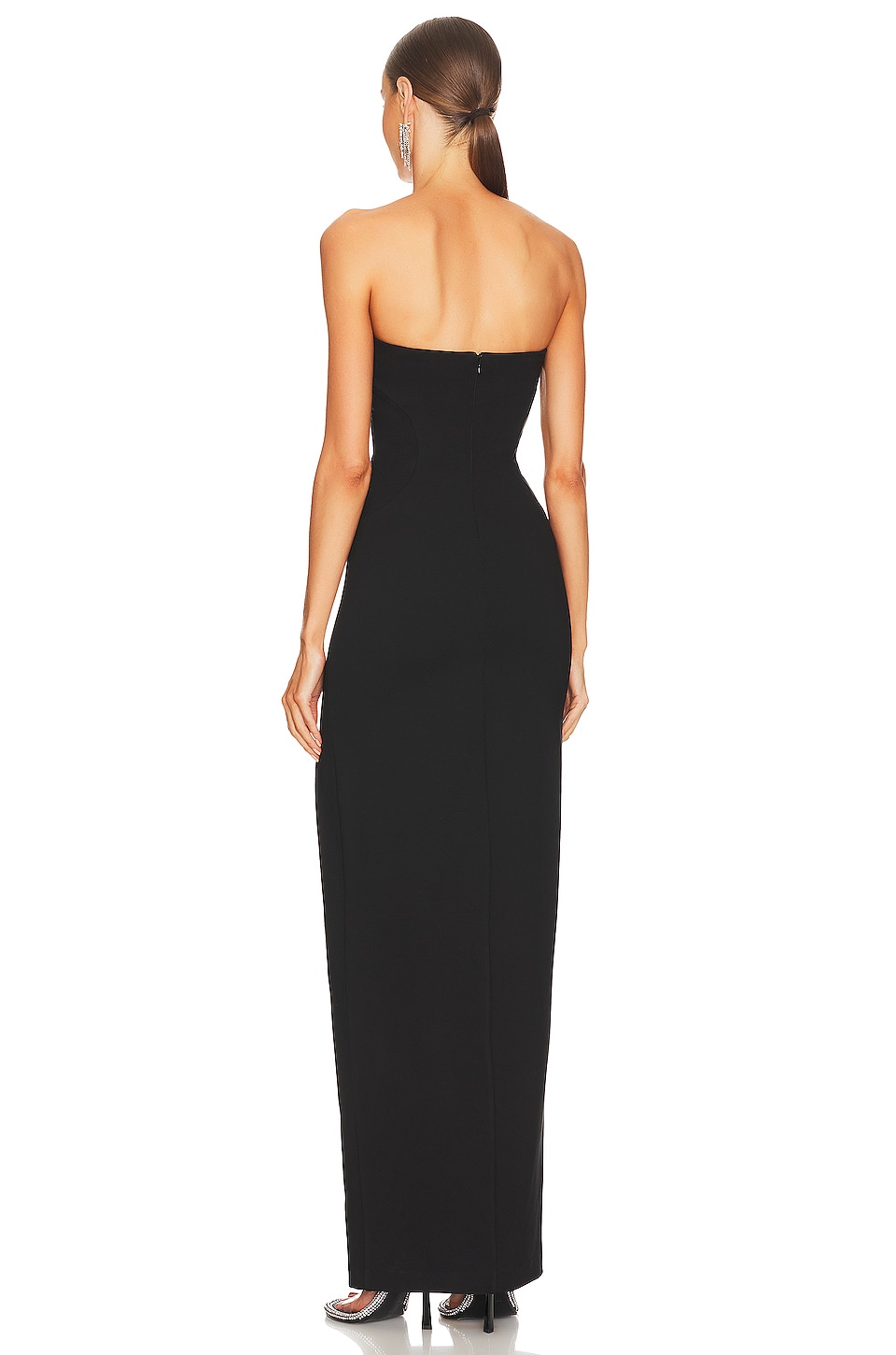 NICHOLAS Tena Deep V Sweetheart Strapless Gown thumbnail