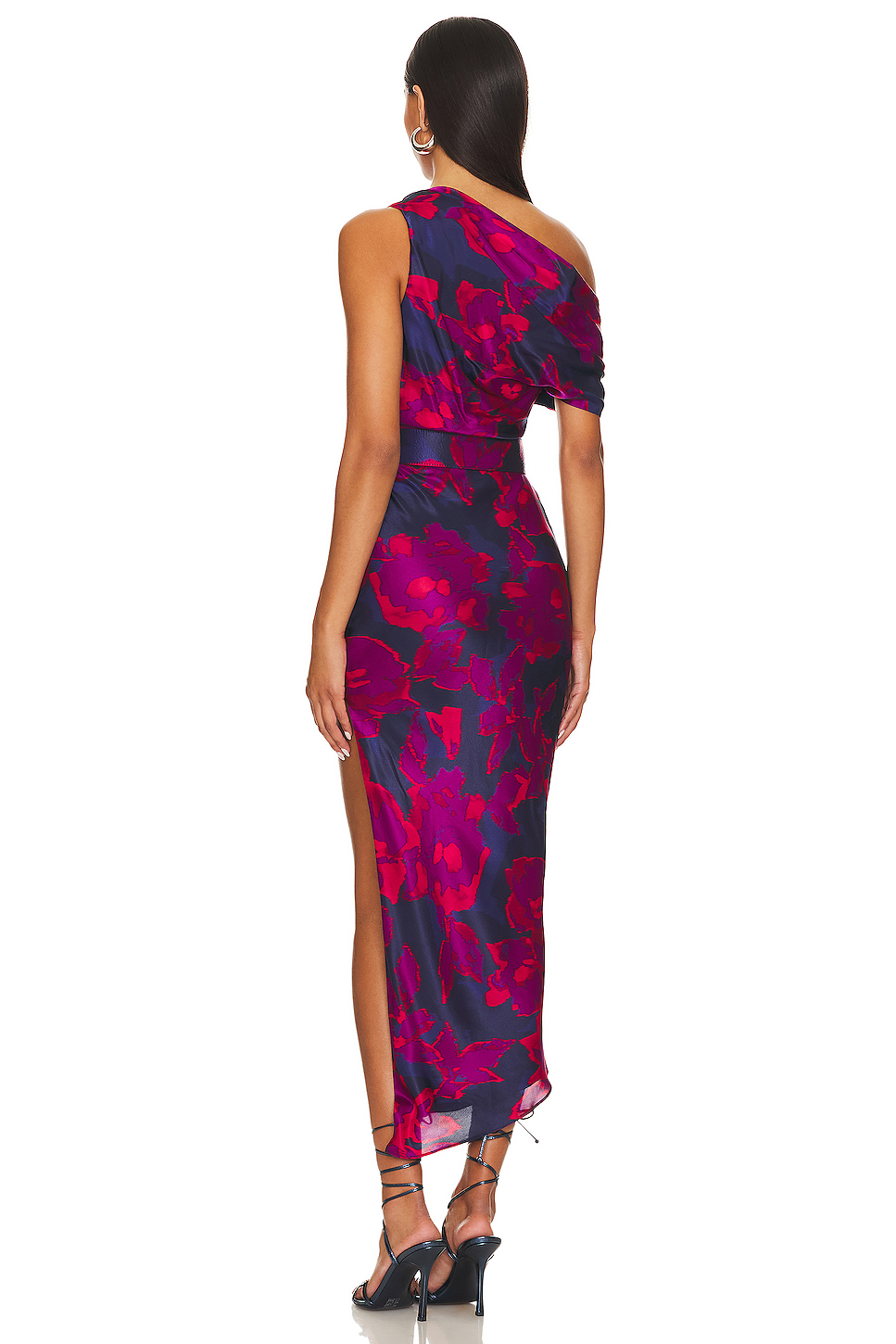 maddarmaddar マダマダ　punch the air! dress NICHOLAS Calantha Off Shoulder Midi Dress in Magenta Blurred