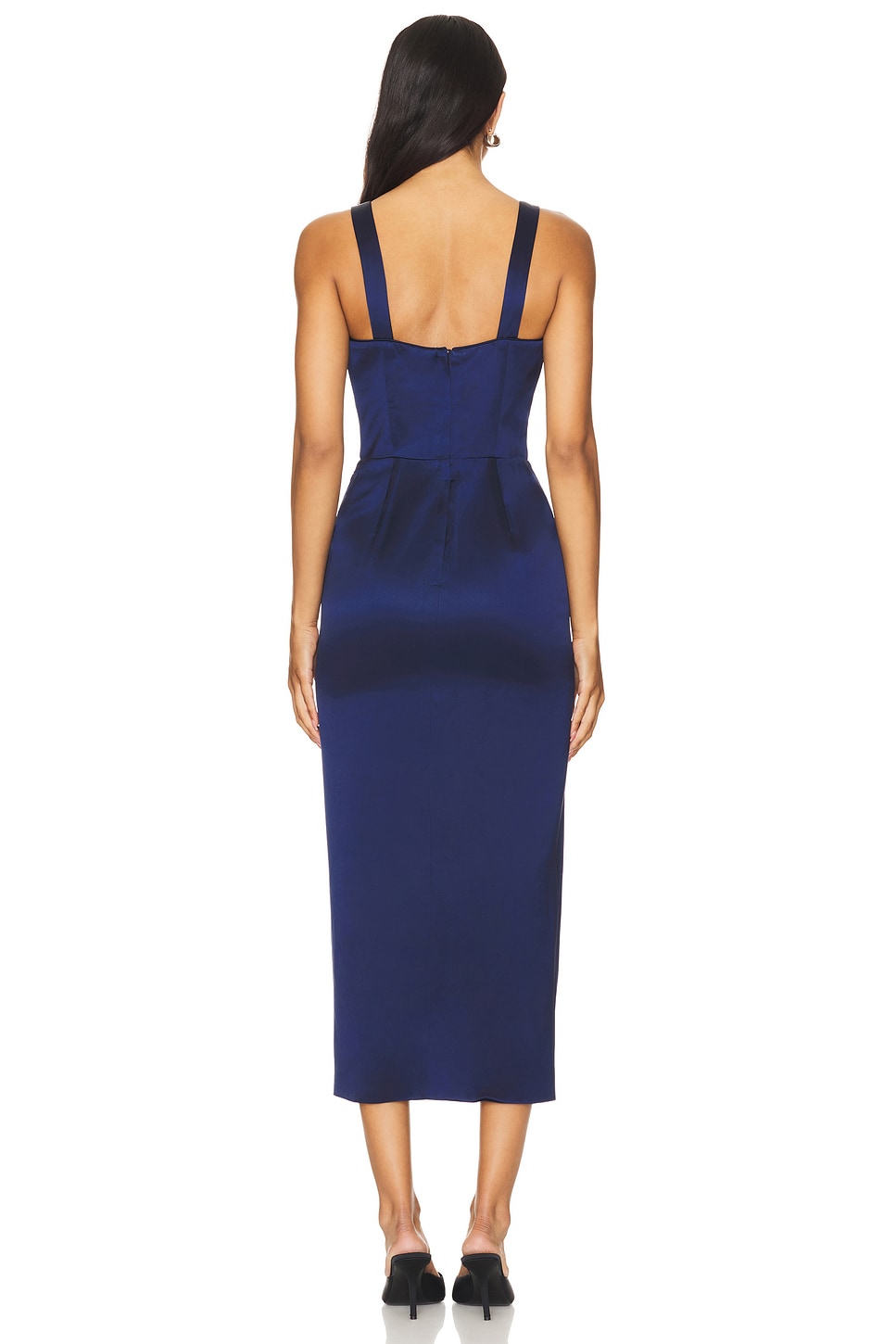crochet dress red Delta Halter Midi / | MESHKI 5/15/2026 ap mc Hand wash cold Color:Bright Royal Gold Ashley Lauren 4832 satin