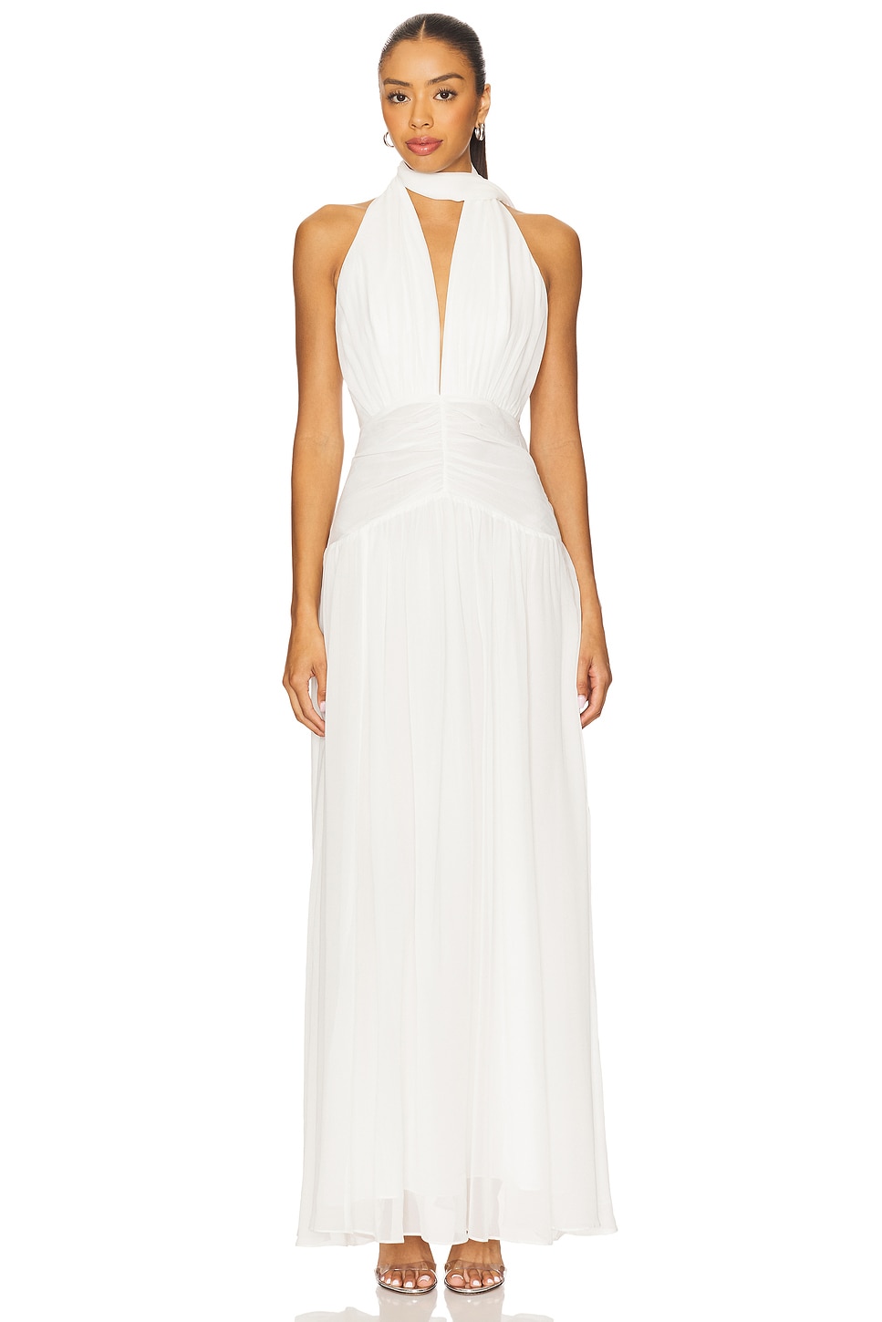 NICHOLAS Arella Silk Dress in Ivory | REVOLVE
