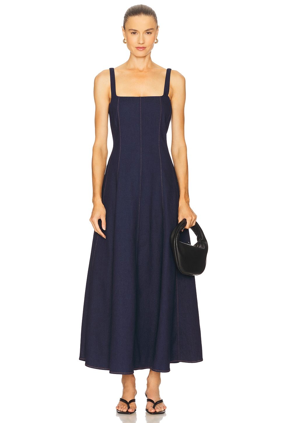 nicholas casual dress Nicholas Linen Long Dress - Green Dresses, Clothing - W7750883