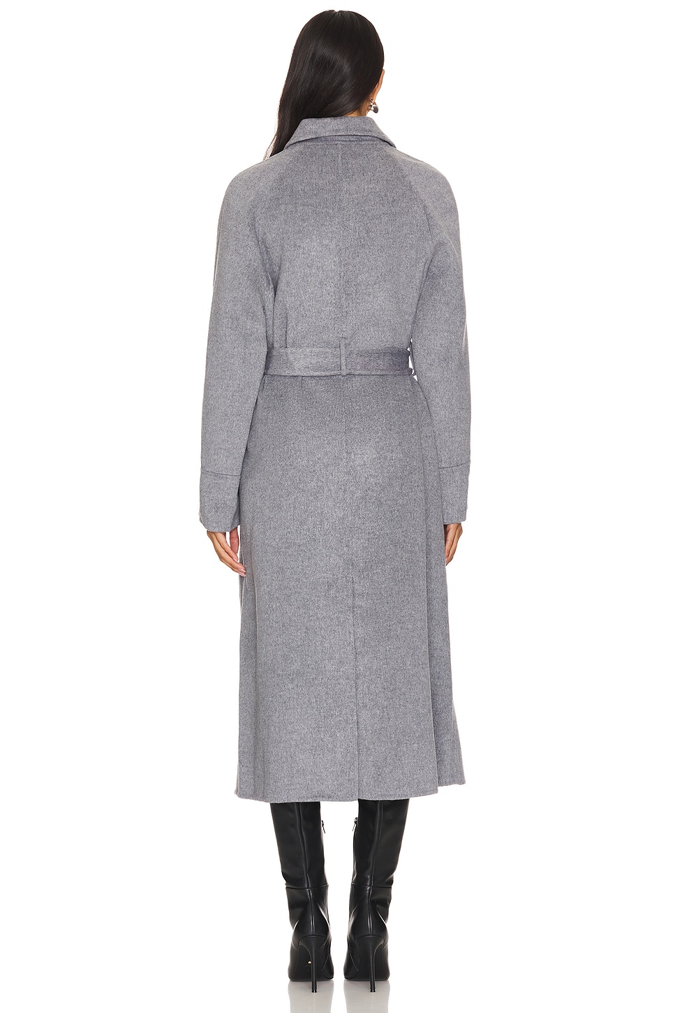 NICHOLAS - Candice Scarf Double Wool Coat | Plush