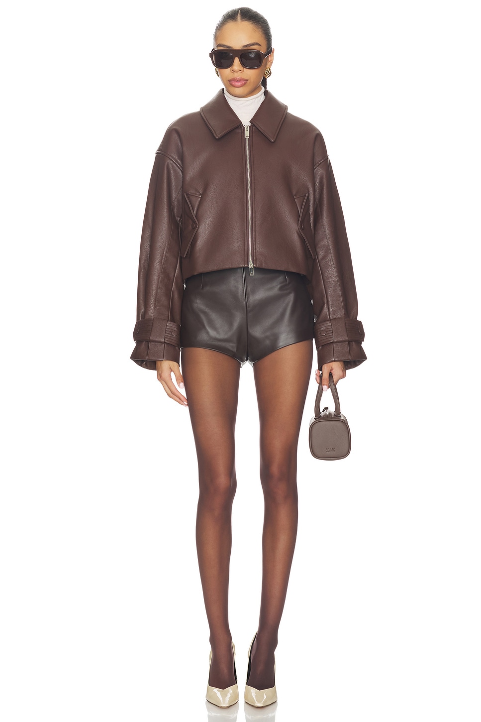 ニコ　904540 NICHOLAS Paris Moto Jacket in Cacao | REVOLVE