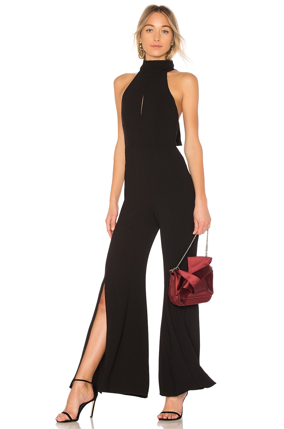 NICHOLAS Sleeveless Jumpsuit in Black
