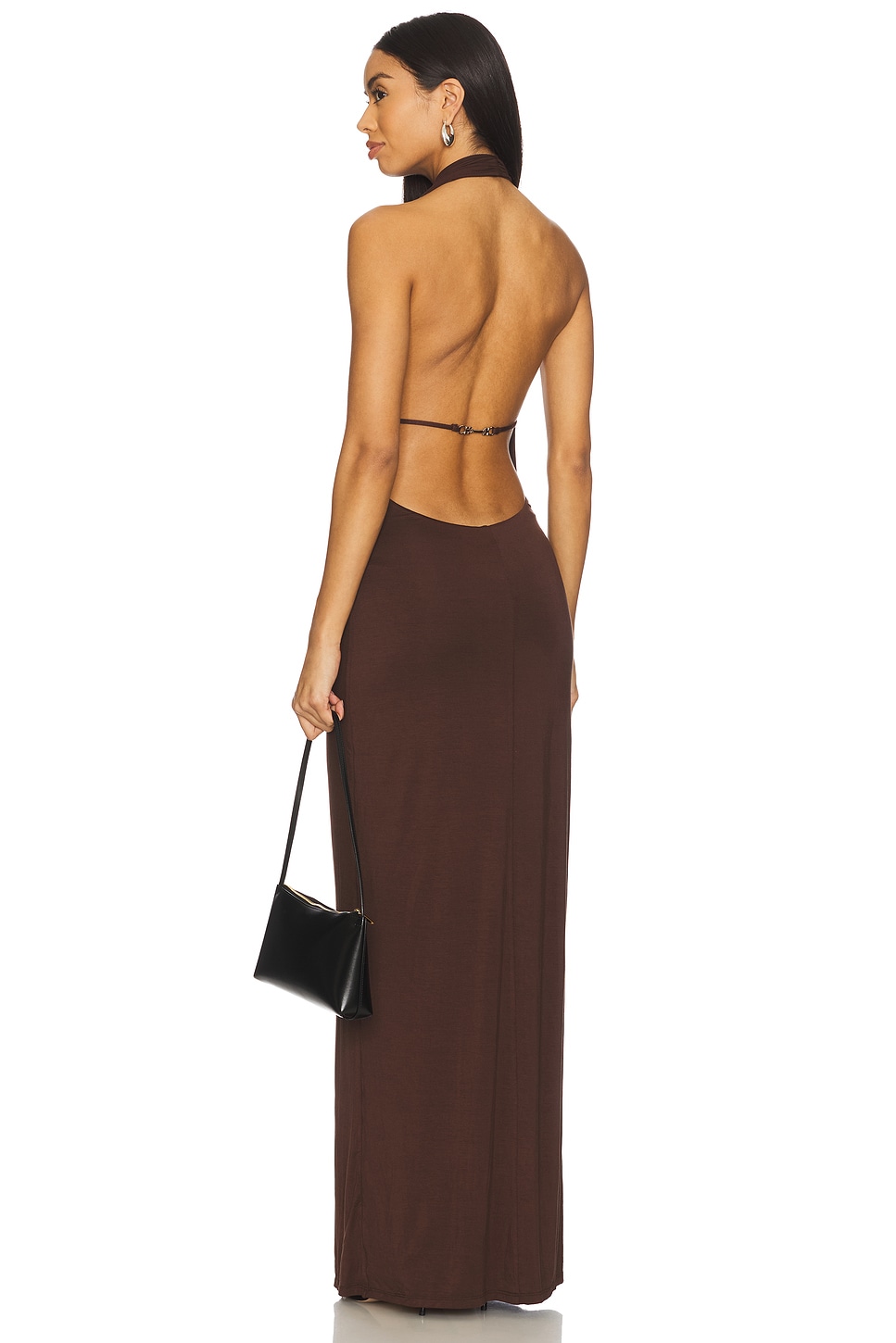 xenia halter maxi dress Alicia Satin Halter Maxi Dress