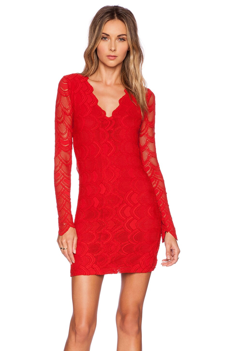 nightcap long sleeve lace dress