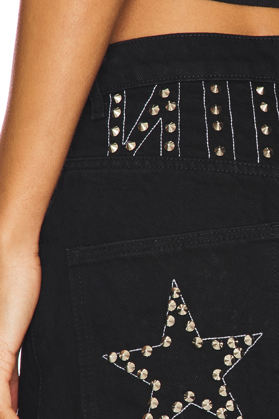 【Yoyocha25 】STUDS DETAIL DENIM PANTS Yoyocha25 】STUDS DETAIL DENIM PANTS Yoyocha25 様専用】STUDS