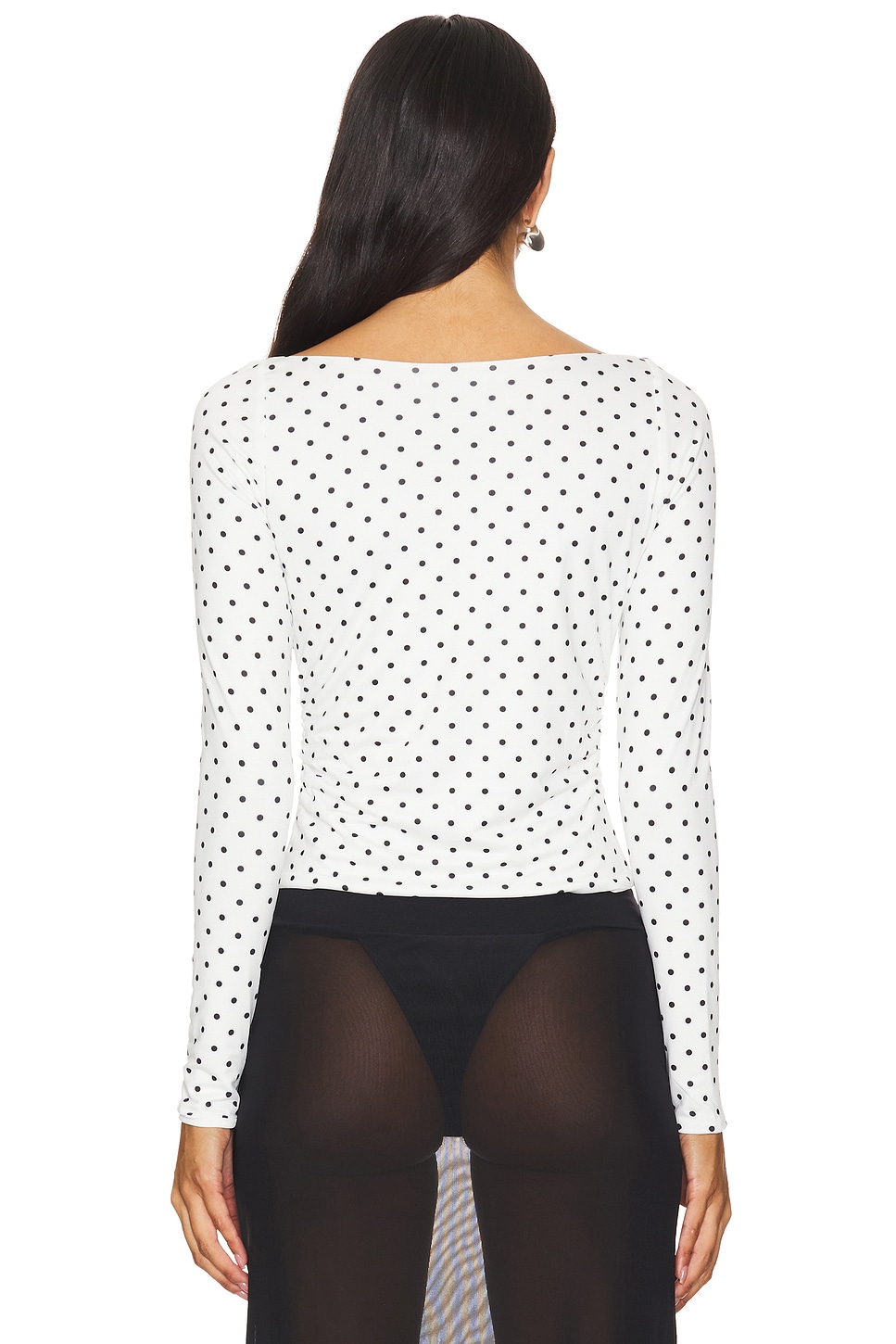 NIIHAI Polka Long Sleeve Top