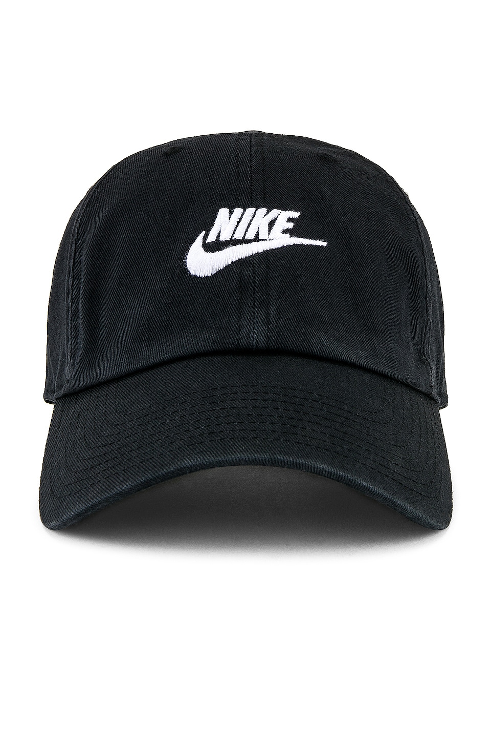 Nike Sportswear Heritage86 Futura Washed Cap in Black & White | REVOLVE