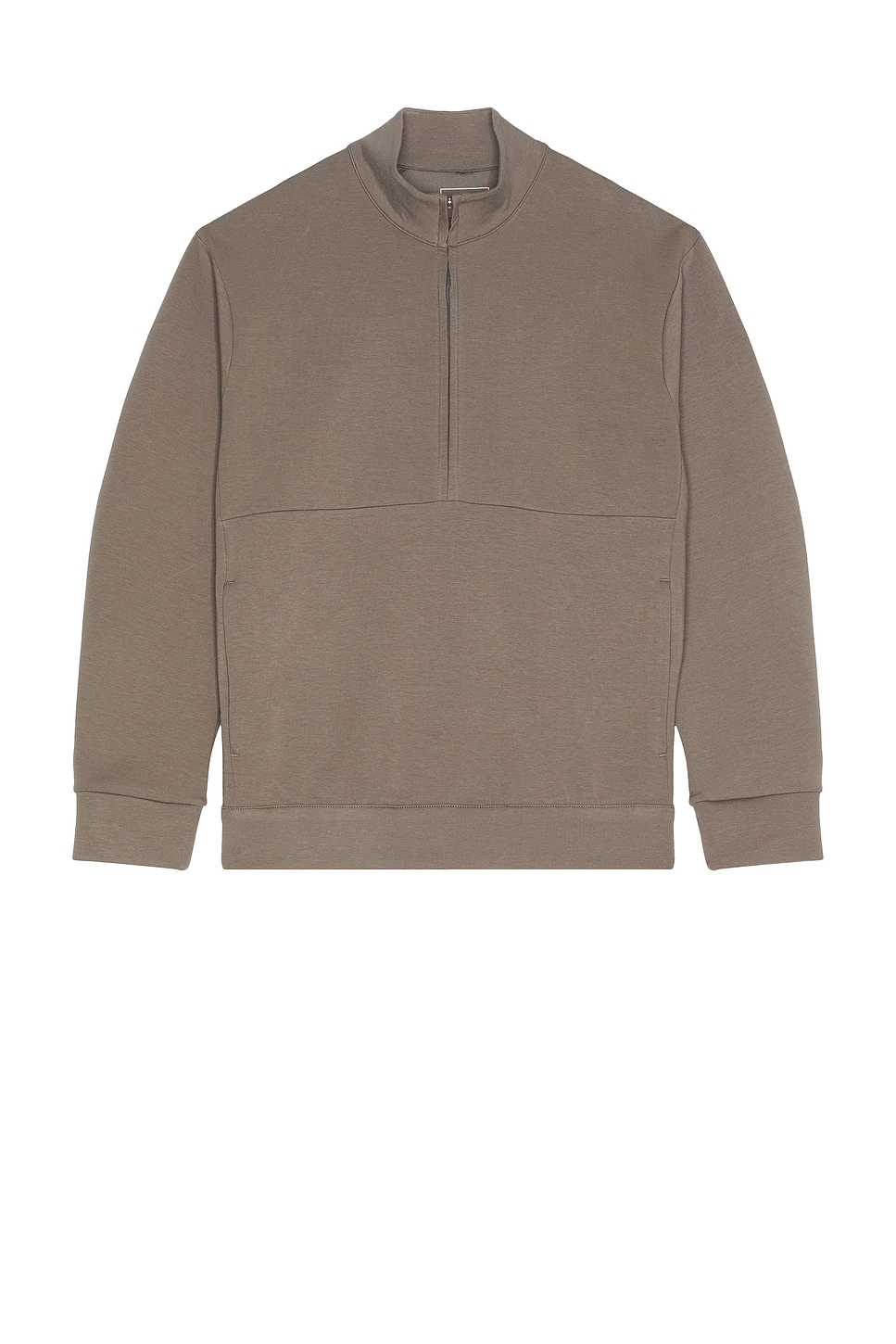 Nike Quarter Zip Pullover Sweatshirt in Cave Stone & Medium