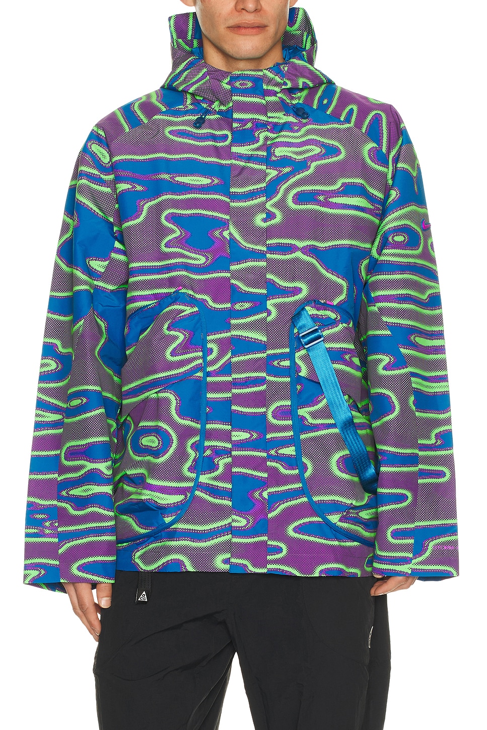 Nike Storm-Fit Hooded Jacket in Vivid Purple & Brilliant Blue