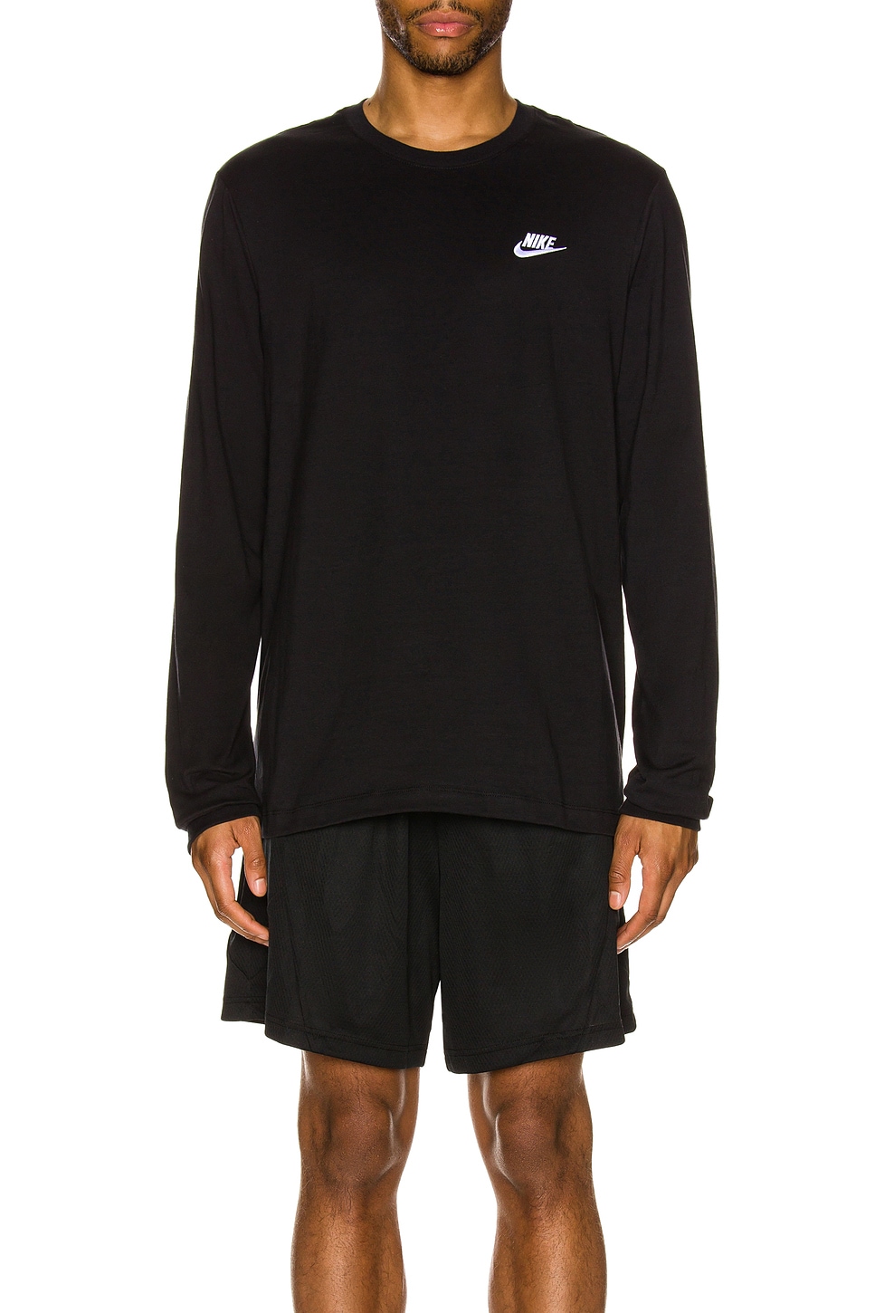 ★NIKE★CLUB LONG SLEEVE ヘンリー★追跡可 Nike Sportswear Club Long-Sleeve T-Shirt. Nike.com