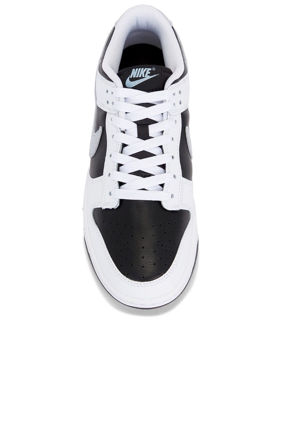 Nike Dunk Low Sneakers in White, Light Armory Blue, White, & Black - Thumbnail 4